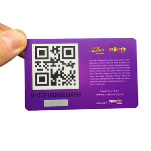 Custom CMYK Printing PVC Plastic <strong>QR</strong> <strong>Code</strong> Printed Card Membership Card - Product Image 5