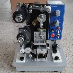 Stampante per data di codifica elettrica semiautomatica facile da usare HP-241b macchina da stampa a nastro a colori - Product Image 3