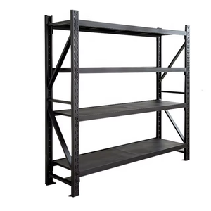 Estanterías de acero de almacén sin pernos de Metal negro personalizadas, estanterías de palés duraderas, estanterías apilables, sistemas de estanterías de almacenamiento - Product Image 2