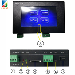 DMX512 ucs512 TM512 SM512 записывающее устройство для кодов Rgbw Rgb Dmx контроллер Xbc100 записывающее устройство для кодировщика адресов - Product Image 1
