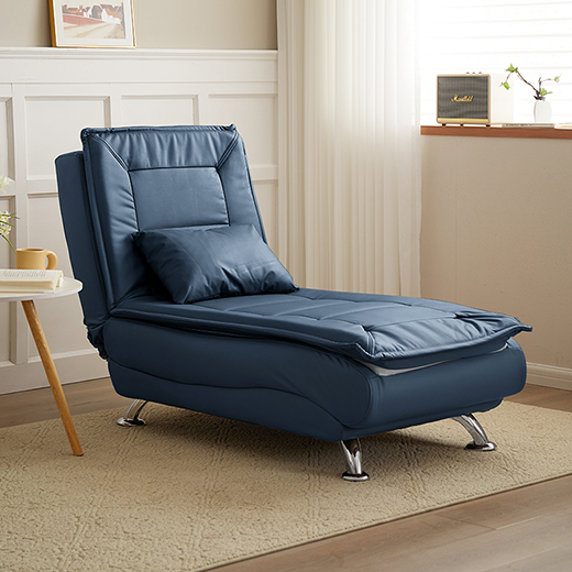 Modello manuale in pelle blu scuro Cat Scratch con cuscino