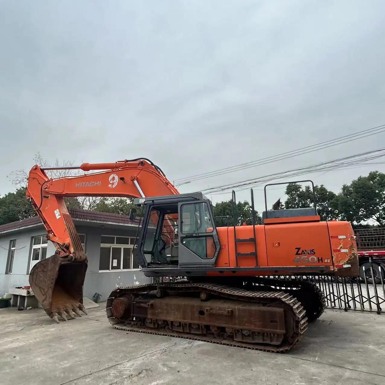 Hitachi ZX450H-máquina de excavación de tierra, serie HITACHI, para construcción, segunda mano