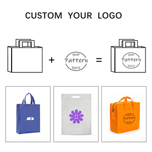 Wholesale Creative Design Customized Logo Reusable <strong>Colorful</strong> Shopping Recyclable Tote Non-Woven Bag <strong>Soft</strong> <strong>Loop</strong> <strong>Handle</strong> - Product Image 2