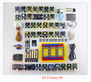 マイクロビット開発ボードUS123センサースターターキット拡張ボードPythonプログラミングKMスマートカービルディングブロックアクセサリー - Product Image 5