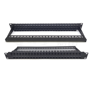 Panel de conexión LAN Ethernet 1U de 19 pulgadas, 24/48 puertos, montaje en rack, CAT6/CAT5E, marco de distribución de Red Modular con UTP/FTP RJ45 - Product Image 4