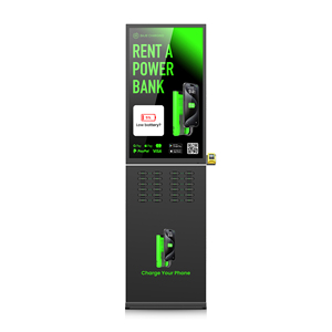 חדש במגמת 2023 מוצר 24 חריצים שיתוף תא powerbanks מכונה חכם השכרת תחנת להוסיף כרטיס קורא מכונה