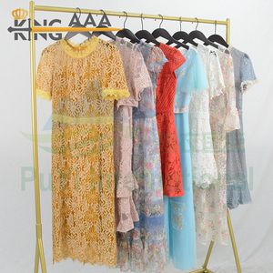 Toptan Vintage zarif çiçek Boho Chic önceden sahip olunan kadın dantel elbise resmi parti giyim <span class=keywords><strong>S</strong></span> M <span class=keywords><strong>L</strong></span> boyutları