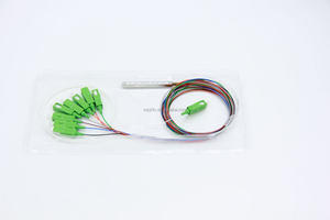 Mini Fiber optik bölücüler 1x2 4 8 16 32 SC APC konektörü 0.9mm kablo 5G 3G ağ parçalı çelik boru Ftth PLC bölücüler - Product Image 6