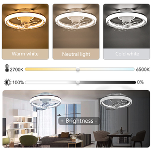 Venta al por mayor moderno RGB LED inteligente ventilador de techo con luz altavoz blanco BT luz y Control de aplicaciones para la función de música Bluetooth - Product Image 3
