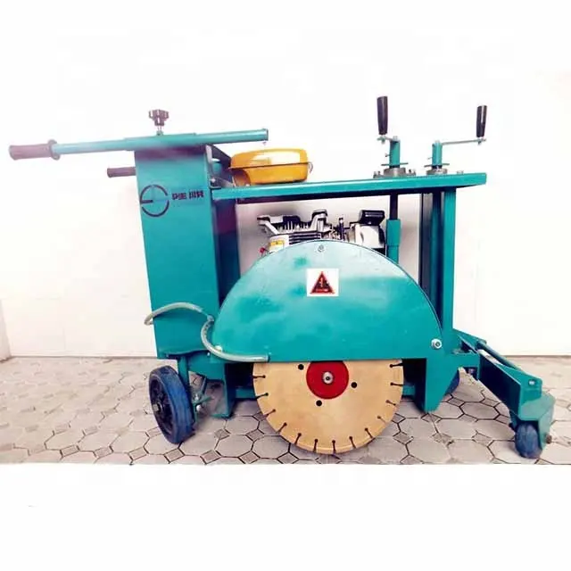 Hand pushed round manhole cover cutting machine road damage well lid sewing slot machinery