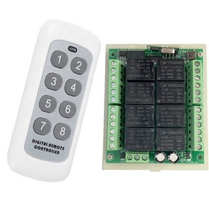 433 Mhz315Mhz長距離リモコン8CHワイヤレスリモコンコントローラー8チャンネルRFリモコン (レシーバー付き) - Product Image 1