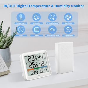 <strong>Temperature</strong>/Humidity Measurement and Correction Function <strong>Time</strong> Date Display Emo-ji Air Comfort Indicator - Product Image 5
