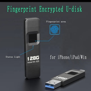 适用于PC智能手机的2合1定制usb指纹USB闪存驱动器加密安全保护指纹pendrive拇指驱动器 - Product Image 2