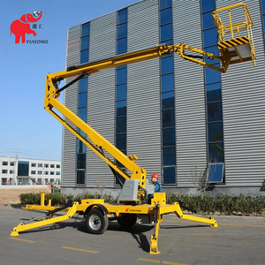 CE Certification Dafang Brand 6m 8m 10m 12m Hydraulic Electric Spider Lifter Cherry Picker Trailer Boom Lift For Sale