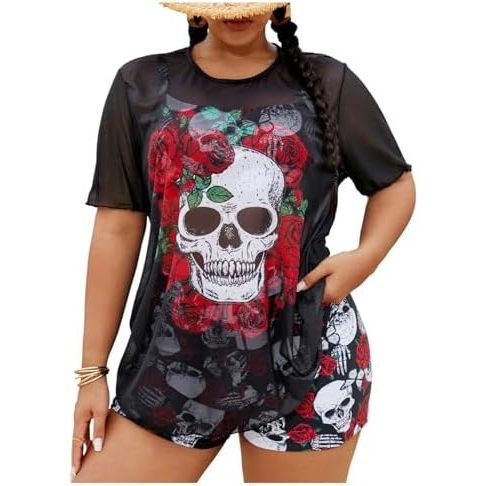 Red and White Skull