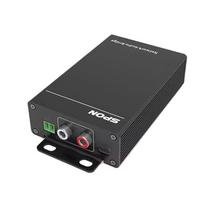 Amplificador de puente de audio IP de red SPON con PoE para conectar y combinar sistemas de audio analógicos y de red