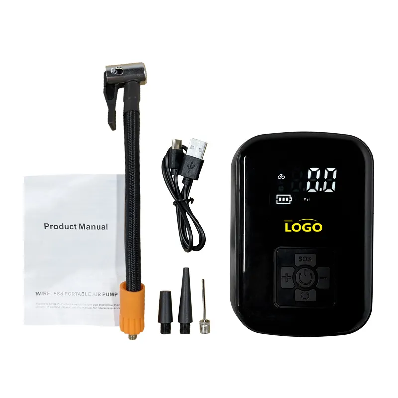 Linh hoạt tùy biến xách tay Tire Inflator ngân hàng điện kỹ thuật số Máy nén khí 150 PSI wirelessair bơm cho xe đạp bóng xe