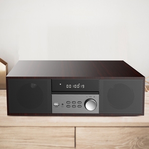 ระบบไฮไฟขนาดเล็กกะทัดรัดพร้อมวิทยุ FM USB/AUX เครื่องเล่น CD/DVD/VCD แบบพกพาเครื่องเล่น MP3 LED สีเหลืองอำพัน - Product Image 4