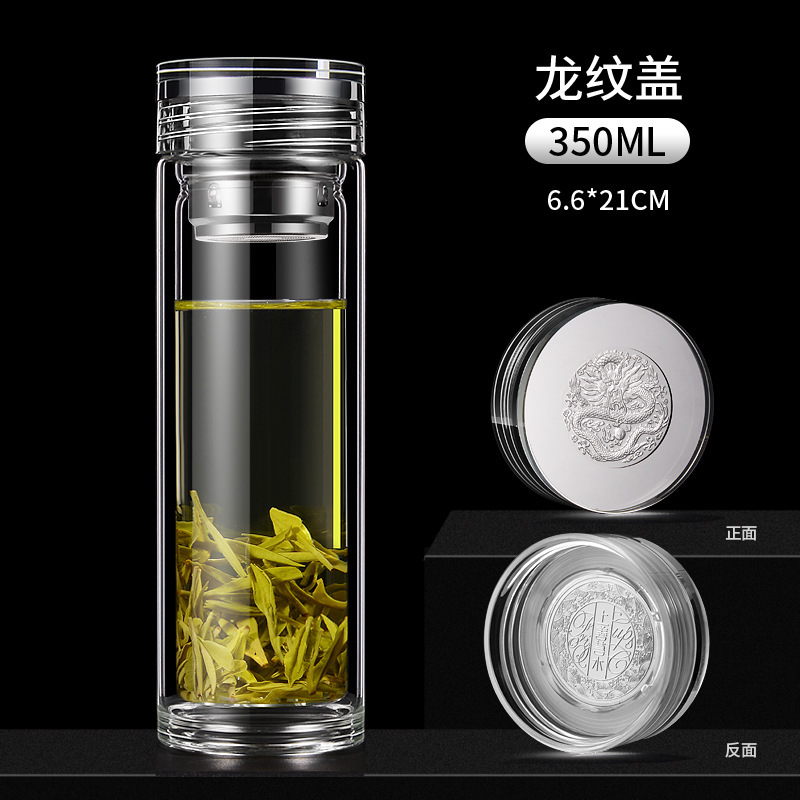 Double-layer thickened dragon pattern cap 350ml