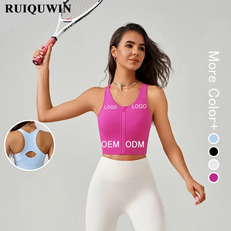 RUIQUWIN top ventes, gilet personnalisé pour femmes, soutien-gorge grande taille pour une couverture complète, soutien-gorge de yoga fitness sexy pour le dos, soutien-gorge de qualité pour femmes