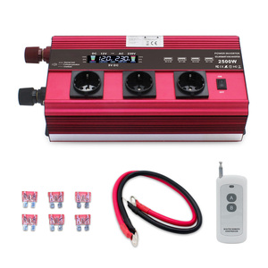 2000W <strong>DC</strong> 12V to <strong>AC</strong> 220V LCD Display Remote Control Modified Sine Wave <strong>Power</strong> Converter Inverter Outdoor - Product Image 5