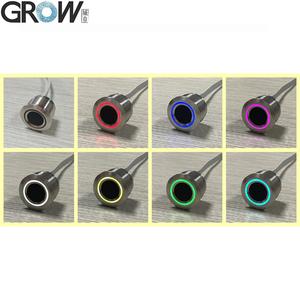GROW R503S RGB Ring LED Control DC3.3V SH1.0-6pin 150 capacidad módulo capacitivo de huellas dactilares Sensor escáner para Arduino