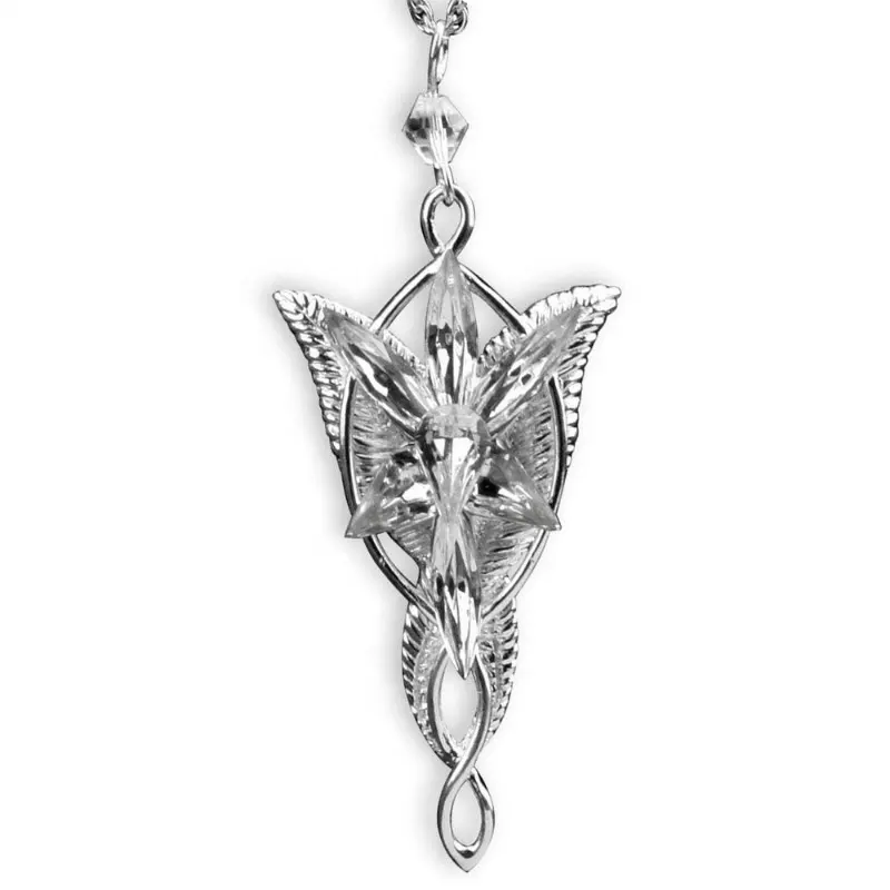 Joyería de las mujeres de película rey prometo amor de la plata esterlina 925 Arwen Evenstar colgante collar