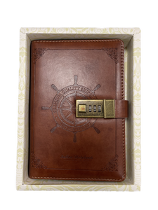 Creative Retro Sailor <strong>Notebook</strong> High-End Password <strong>Lock</strong> <strong>Notepad</strong> PU Hand Account Book Customization - Product Image 3