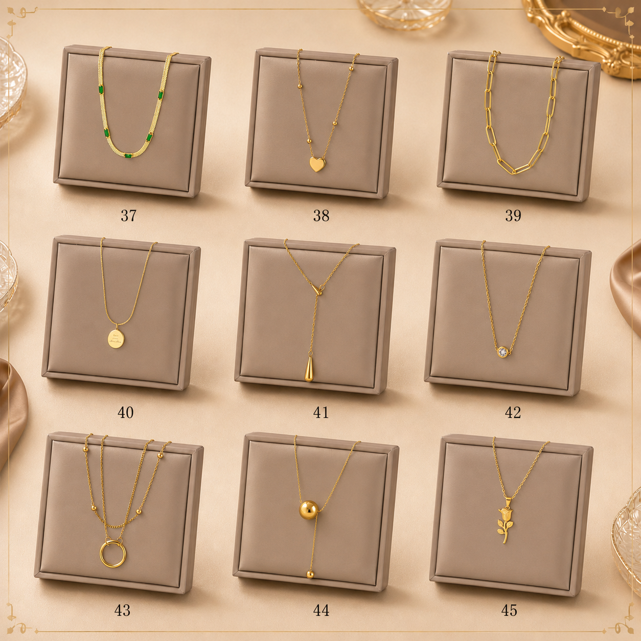Necklaces 37 to 45