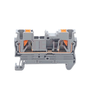 2.5mm Din Rail <strong>Spring</strong> <strong>Push</strong>-in <strong>Terminal</strong> <strong>Block</strong> PT2.5 <strong>Spring</strong> Screwles Electrical <strong>Terminal</strong> <strong>Block</strong> Connector PT2.5 Wire Conductor - Product Image 1