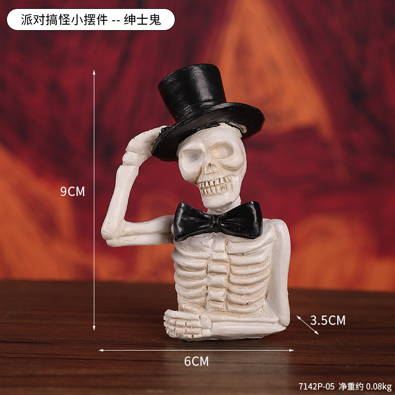 7142P-05 Ornements de fête amusants - Gentleman Ghost