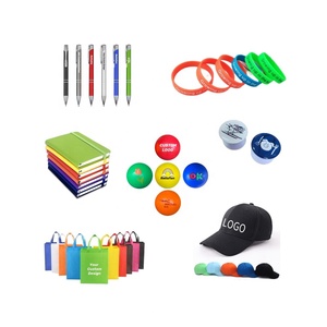 Werbe-Marketing-Geschenke Sets Taschen Stifte mit benutzer definierten Logo Silikon Armbänder Stress Relief Balls Werbe geschenke für die Förderung