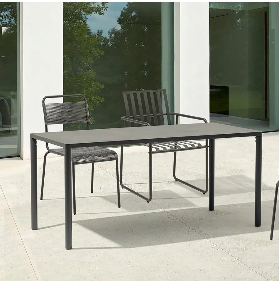 Juego de mesa y silla de comedor de hierro forjado para exteriores, protección solar impermeable para HomeStay, hoteles, balcones, ocio