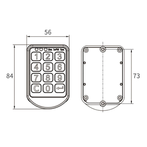 ABS Card Steel <strong>Key</strong> and Keypad Unlock Way Durable Anti-Theft Marine Electronic Smart Locker <strong>Lock</strong> ABS Door with - Product Image 5