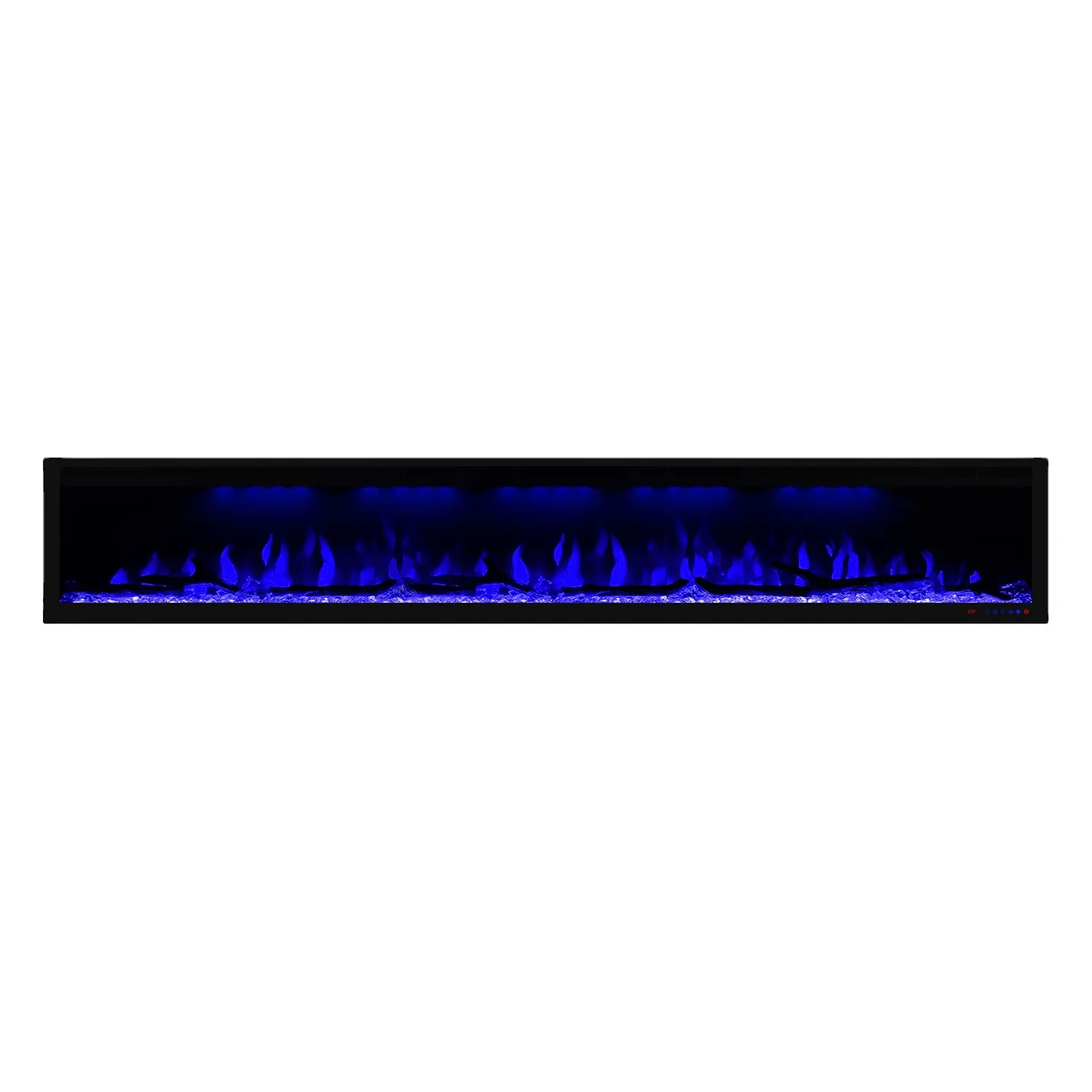 Luxstar Media – chauffages de cheminée électriques, cheminée à ligne fine de 95 pouces, 1,5 kw, décor de cheminée à télécommande, flamme LED