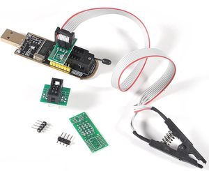 SOIC8 <strong>SOP8</strong> Flash <strong>Chip</strong> IC Test <strong>Socket</strong> Adapter BIOS + CH341 24 25 Series EEPROM Flash BIOS Module Electronic Modules Kits - Product Image 1