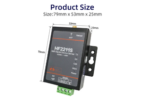 Módulo convertidor de puerto serie RS485 a WiFi/Ethernet HF2211S para transmisión de datos de automatización Industrial TCP IP Telnet Modbus
