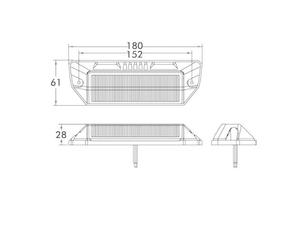 ECE R65 R148 SAE 10-30V LED flaş uyarı ışığı alüminyum konut arka yön dur kuyruk işık LED sahne işık ile ters - Product Image 6