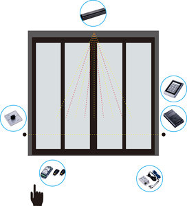 Complete Access Control <strong>System</strong> Kit 600Lbs Magnetic Lock Plastic <strong>Exit</strong> <strong>Push</strong> <strong>Button</strong> Access Control <strong>System</strong> - Product Image 2
