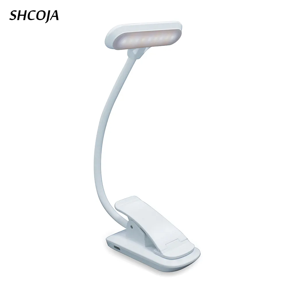 접이식 USB 충전식 터치 스위치 Led 책 빛 독서 램프 침실 미니 리튬 유연한 ABS 플라스틱 80 따뜻한 & 흰색 160