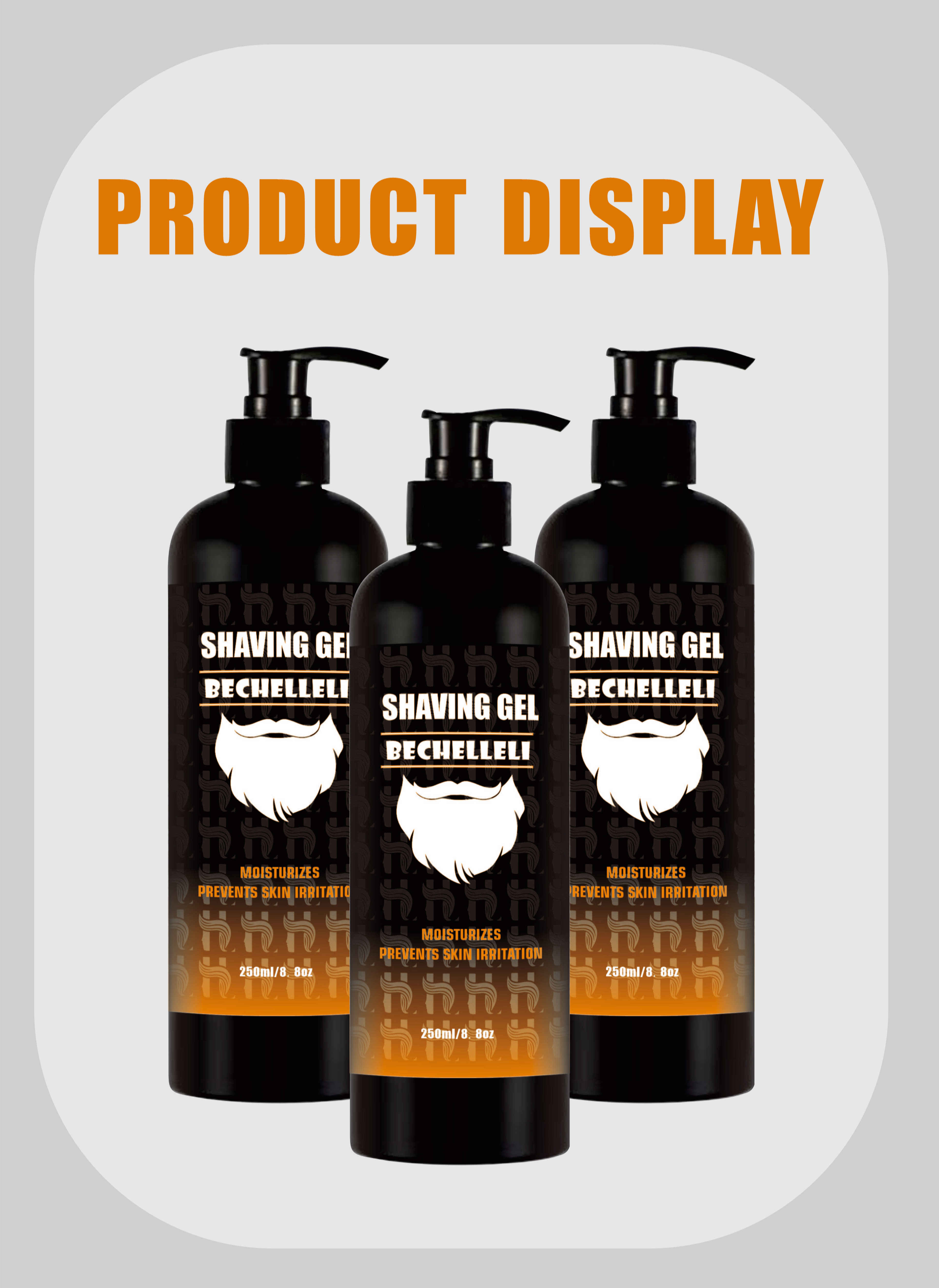 Gel à raser pour barbe 250 ml