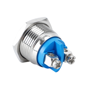 16mm 120v Spst Dpdt ON OFF LED NO NC illuminato interruttore a pulsante di accensione a scatto elettrico - Product Image 2