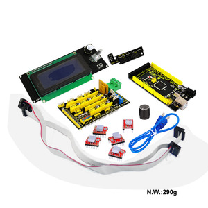Kit de impresora 3D Keyestudio RAMPS 1,4 + Mega 2560 + 5x A4988 + LCD 2004 Controlador inteligente Kit de impresora 3D para Arduino