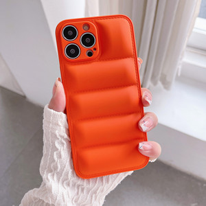 新款设计软防震泡芙手机套流行冬季绒毛手机套适用于iPhone 16 13 ProMax 13 11 12迷你XS