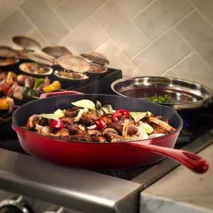 ラウンド1012インチエナメル鋳鉄フライパン鋳鉄炊飯器耐熱皿 - Product Image 6