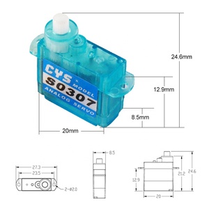 CYS-S0307 0.5kg Torque 3.7g Light Weight <strong>Analog</strong> Coreless Motor <strong>Servo</strong> Unisex for <strong>RC</strong> Car Plane &amp; <strong>Robot</strong> Use - Product Image 1
