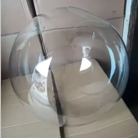 Acrylic plastic sphere High rigid covered acrylic bowl globe tag