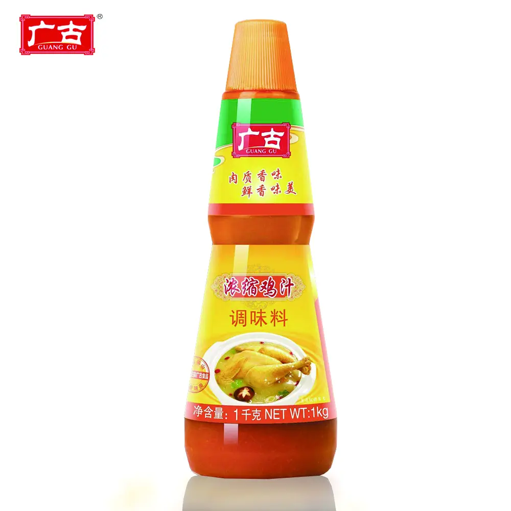 Guanggu Brand Chicken Taste Flavor Bouillon Liquid Sauce 1KG Superior Quality Chicken Stock Liquid