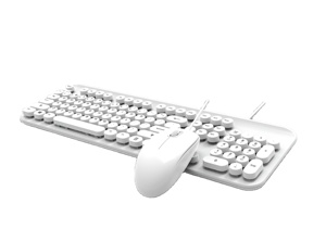 Factory Mouse <strong>Keyboard</strong> Combo Factory Wired Cute Keycaps Wired <strong>Keyboard</strong> for Computer - Product Image 2