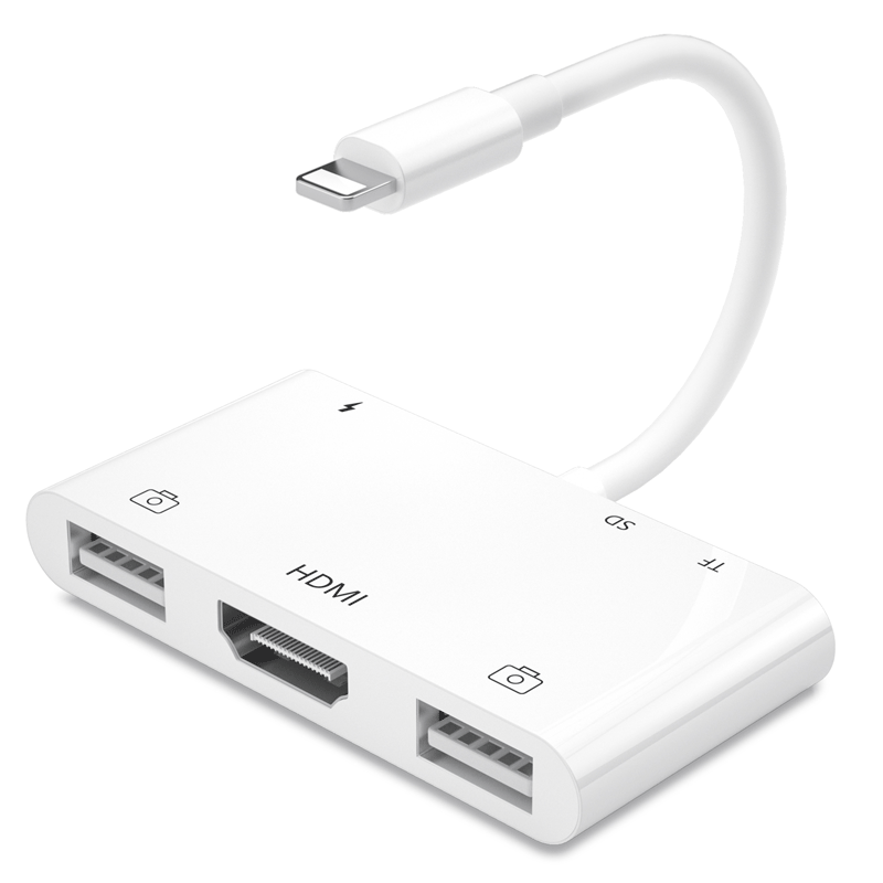 2 en 1 Cargador Auriculares Dual 8 Pin Adaptador divisor de doble iOS para iPhone iPad 2 en 1 Cargador Auriculares Dual 8 Pin Adaptador divisor de doble iOS para iPhone iPad